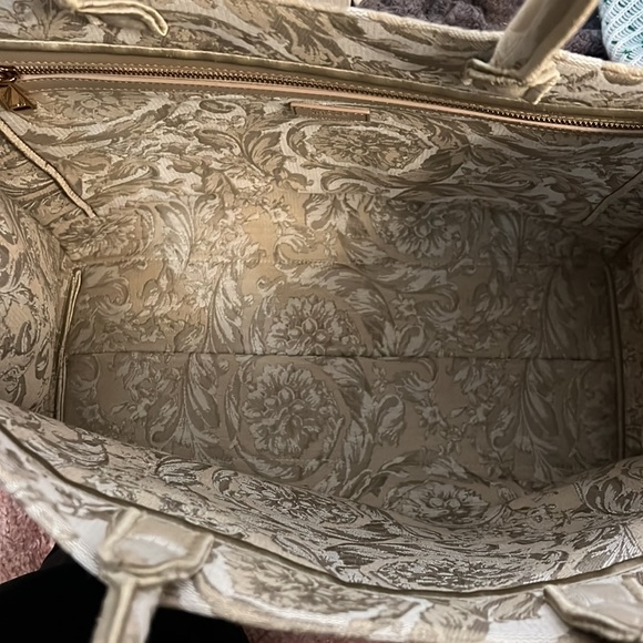 Versace XL Jacquard Embroidered Canvas Tote Bag - Picture 6 of 13